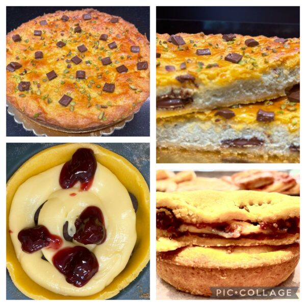 Pasticciotto Pugliese (Crema Pasticcera+Gocce Cioccolato+Ciliegie)