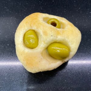 Mini Focaccine olive ( prezzo caduna )