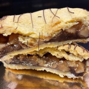 Tortina con crema al cioccolato e mela